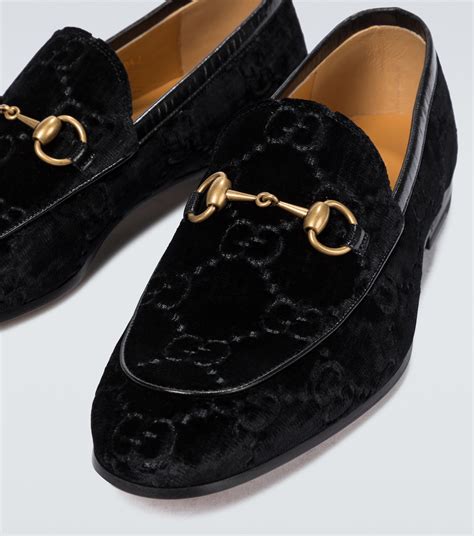 gucci small gg velvet|Gucci black velvet loafers.